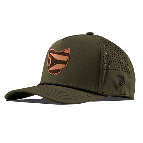 Ohio 17 Tan Curved 5 Panel Performance Loden/Black
