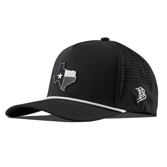 Texas Vintage Curved 5 Panel Performance Black