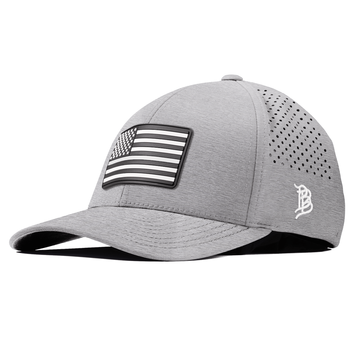 Vintage Old Glory Curved Performance Heather Gray