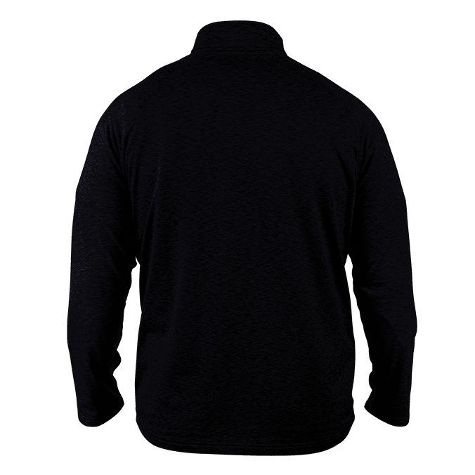 Fairway Branded Logo Quarter Zip Pullover Back Black